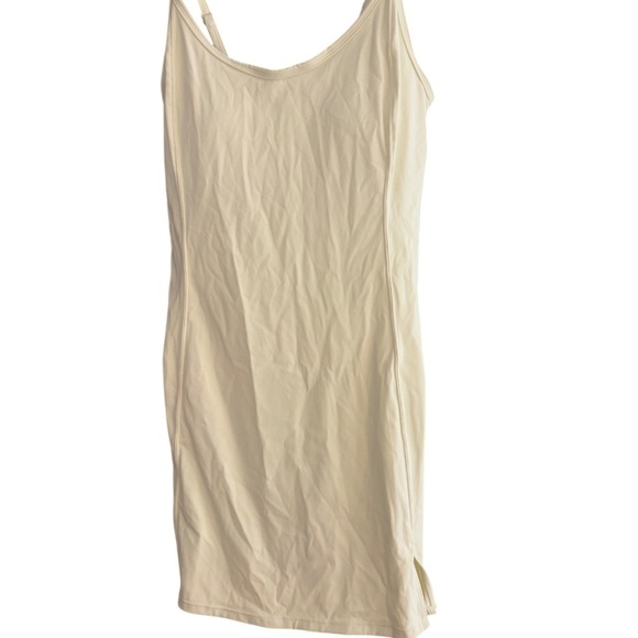 Mono B Cream Slip Dress : Everyday Activewear - Picture 1 of 3